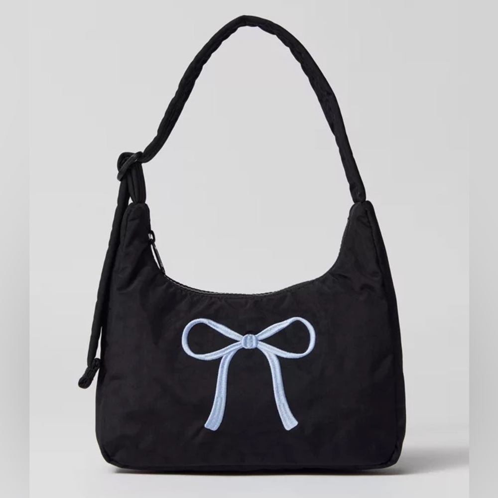 BAGGU UO Exclusive - Embroidered Bow Mini Nylon Bag